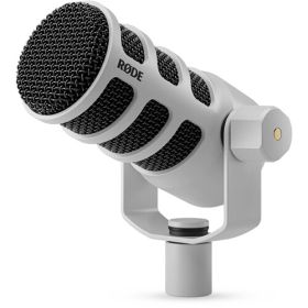 RODE PodMic Microphone Broadcast XRL - Blanc