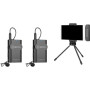 Boya WM4 Pro K4 Système sans-fil UHF 2 emetteurs recepteur pour iOS