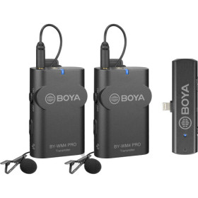 Boya WM4 Pro K4 Système sans-fil UHF 2 emetteurs recepteur pour iOS