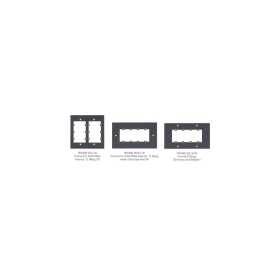 Kramer Frame For Wall Plate Inserts - 2 Gang