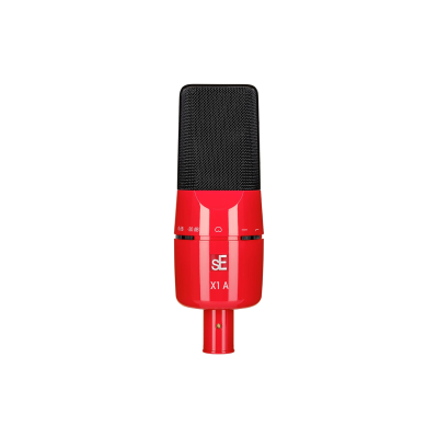 SE Elec. Micro condensateur capsule 2/3" Bias perm. Cardioïde rouge