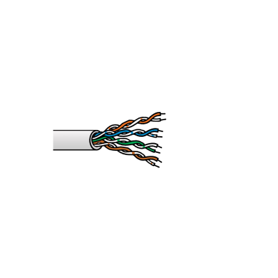 Draka - Câble multibrin - Cat6 U/FTP - 4 paires gris - 500m