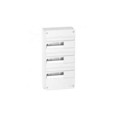 SCHNEIDER Resi9 Coffret en saillie Blanc  3 rangées de 13 modules