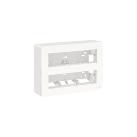 SCHNEIDER Unica boite concentration saillie 2rang de 8mod-blanc