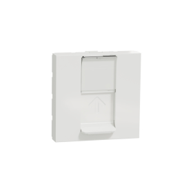 SCHNEIDER Unica prise RJ45 simple cat 6 FTP 2 mod Blanc méca seul