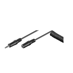 Goobay Rallonge spirale Jack 3,5 mm (3B, ST) Jack 3,5 mm (3B, ST)