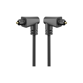 Goobay Cable fiche 90° TOSLINK   fiche 90° TOSLINK 1m