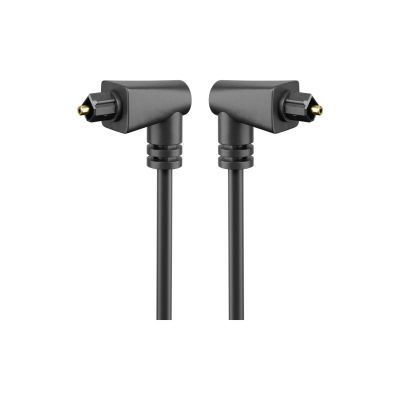 Goobay Cable fiche 90° TOSLINK   fiche 90° TOSLINK 1m