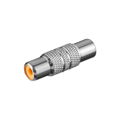 Goobay Adaptateur 1x prise RCA femelle 1x prise RCA femelle Metal
