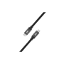 WE Câble USB-C /USB-C nylon tressé 1m USB 3.2 gen 1 3A noir