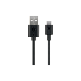 Goobay Câble de Synchronisation et Charge Rapide USB-A microUSB 2.0