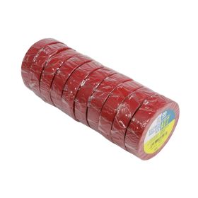 Ruban Isolant AT7 15mm x 10m - Rouge (Vendu par pack de 10)
