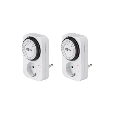 Goobay Minuterie Programmable Analogique x2