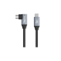 SmallRig 4790 USB-C (Straight) to USB-C (Angled) Data Cable (35cm)
