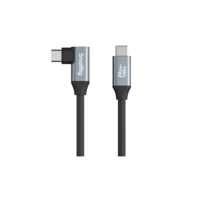 SmallRig 4790 USB-C (Straight) to USB-C (Angled) Data Cable (35cm)