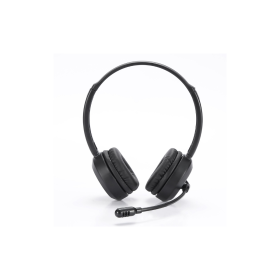 WE Casque micro Bluetooth ou Câble jack 3.5mm micro pivotant noir