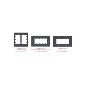 Kramer Frame For Wall Plate Inserts - 2 Gang