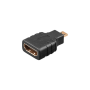 Goobay Adaptateur HDMI™. Prise femelle HDMI™   Micro HDMI™ Doré