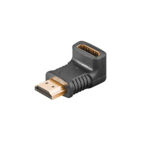Goobay Adaptateur Fem. HDMI HDMI 4K @ 60 Hz, Plaqué Or 270°