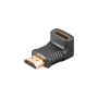 Goobay Adaptateur Fem. HDMI HDMI 4K @ 60 Hz, Plaqué Or 270°