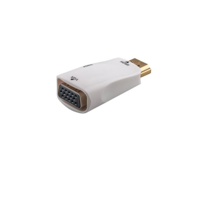 Goobay Adaptateur HDMI Prise Fem. VGA + Jack 3,5 mm (3B, ST) Doré