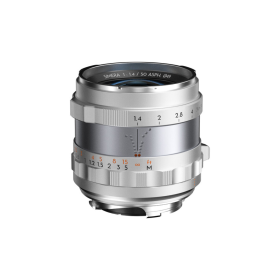 Thypoch Lens Simera 50mm f1.4 Silver M mount color box