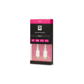 D2 DIFFUSION câble HDMI m le/m le blanc 1m50