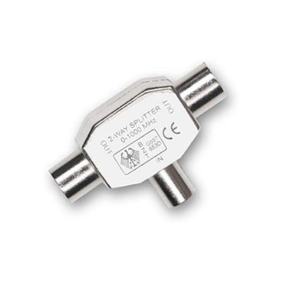 D2 DIFFUSION Té Coax 9.52mm 1 entrée Femelle / 2 sorties M le