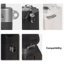 SmallRig Sangle d'épaule universelle cuir pour appareil photo Noir