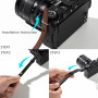 SmallRig Sangle d'épaule universelle cuir pour appareil photo Noir