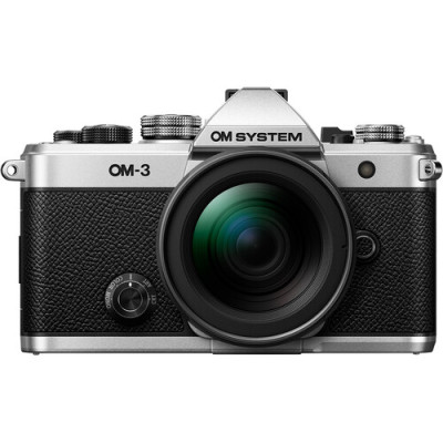 OM System Boitier OM-3 Argent + M.Zuiko Digital ED 12-45mm F4.0PRO