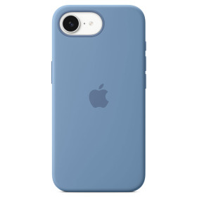 Apple Coque silicone pour iPhone 16e Bleu