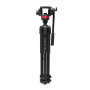 Manfrotto Rotule vidéo fluide 502 base plate et trépied vidéo 055 alu