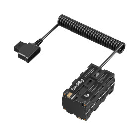 Smallrig 4884 D-Tap to Dual-Sided NP-F Dummy Battery Power Cable