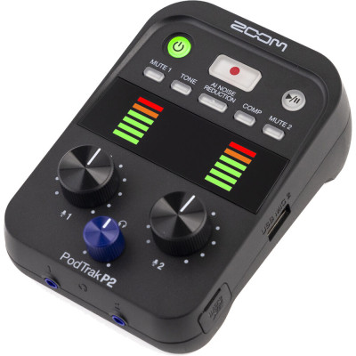 Zoom Podtrack P2 Interface audio & enregistreur portable pour podcast