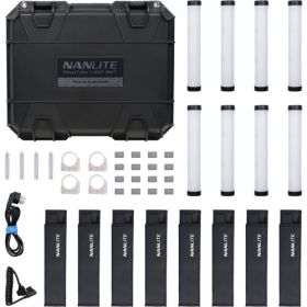 Nanlite Kit de 8 Tubes LED 16W RGBWW 25 cm - 2700K-12000K - DMX-RDM