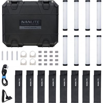 Nanlite Kit de 8 Tubes LED 16W RGBWW 25 cm - 2700K-12000K - DMX-RDM