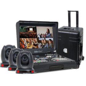 Datavideo Bundle HS-1600T + 3x cameras PTC-145T + Valise HC-800