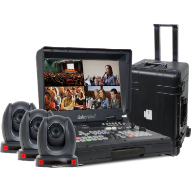 Datavideo Bundle HS-1600T + 3x cameras PTC-145T + Valise HC-800