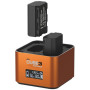 Hahnel ProCube3 Chargeur double pour batterie Sony NP-BX1 FW50 FZ100